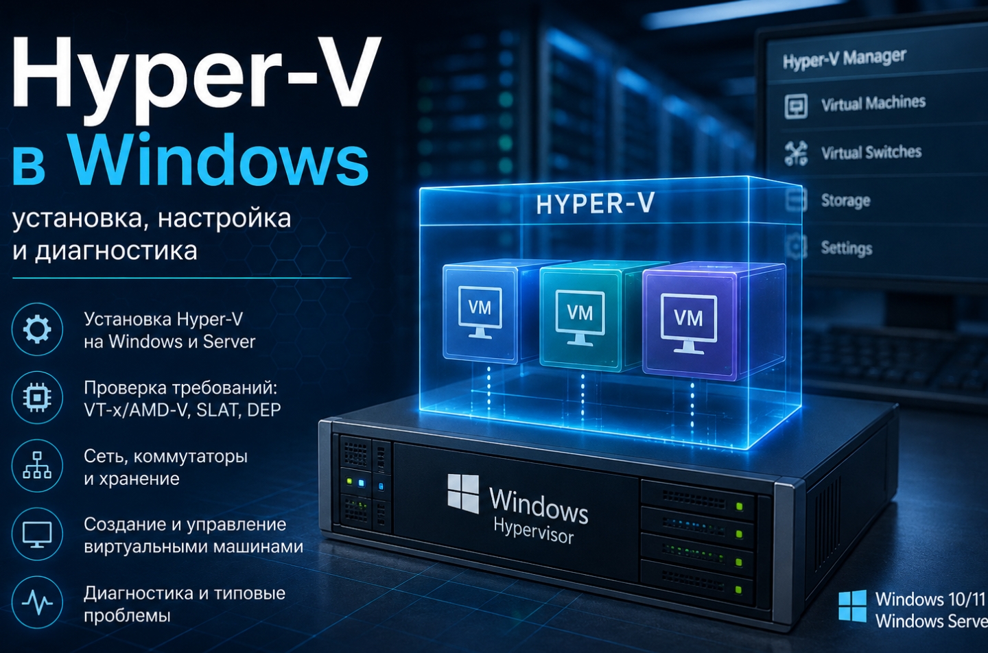 Как включить Hyper-V в Windows: инструкция по установке и настройке